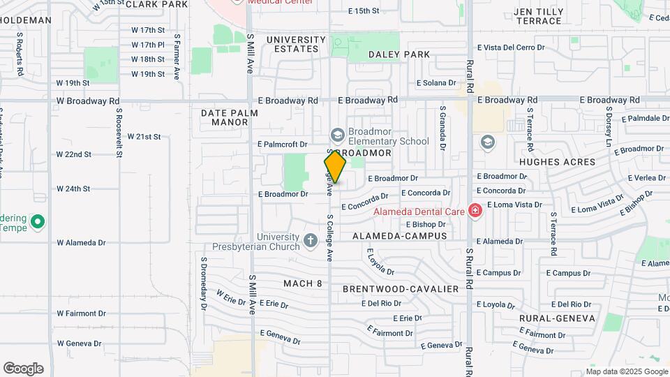 2323 S College Ave Map and Location Details