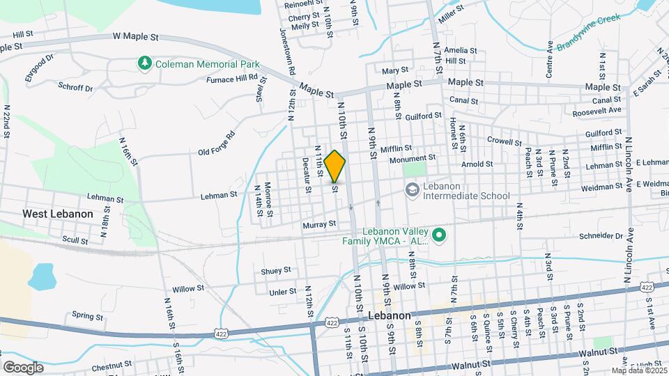 1024-1026 Lehman St Map and Location Details
