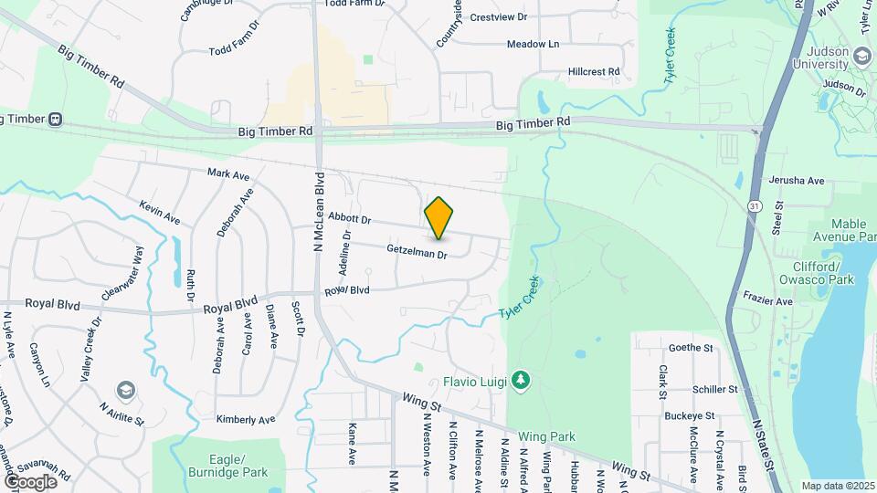 1320 Getzelman Dr Map and Location Details