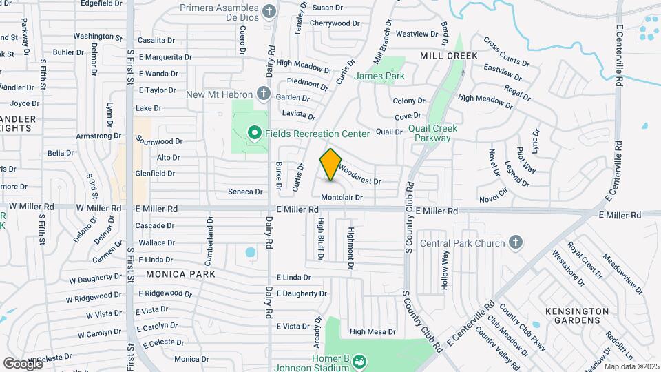 1110 Wycliff Dr Map and Location Details