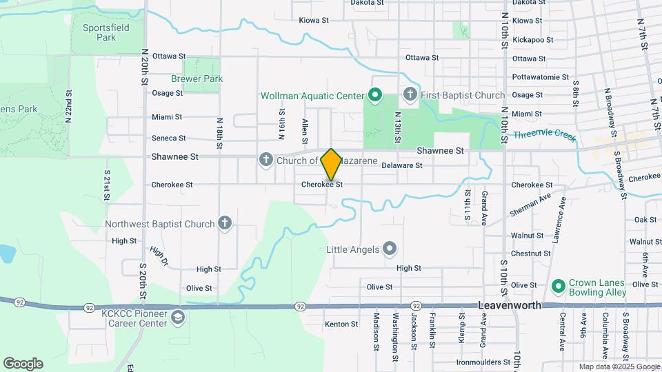 1429 Cherokee St Map and Location Details