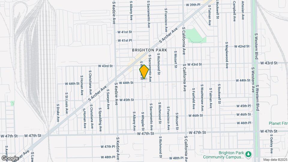 4357 S Whipple St Map and Location Details
