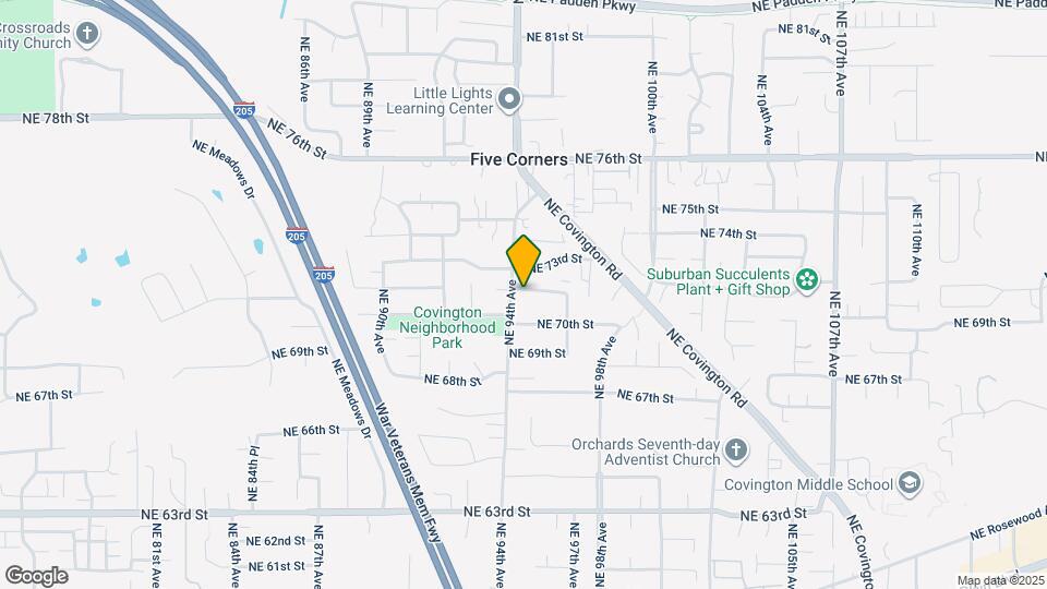 9503 NE 72nd St Map and Location Details