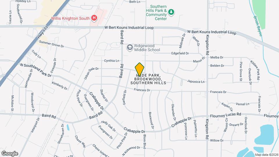 9373 Delores Dr Map and Location Details