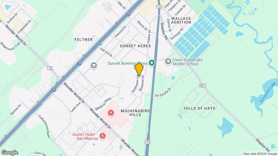 1305 Sunflower Ln Map and Location Details