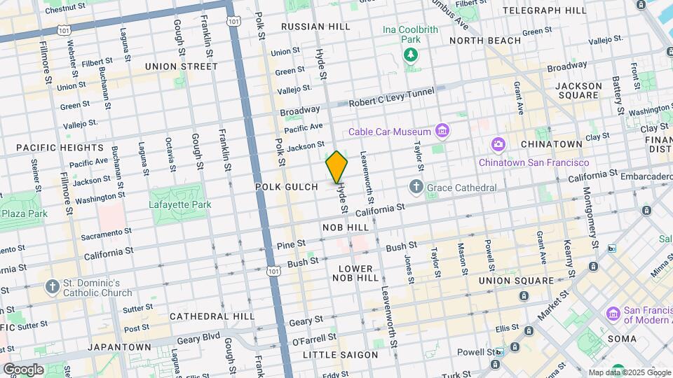 1225 Hyde St Mapa y Detalles de la Ubicación