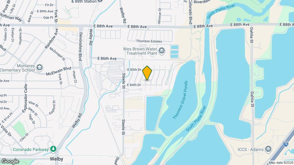 8412 Monroe Way Map and Location Details