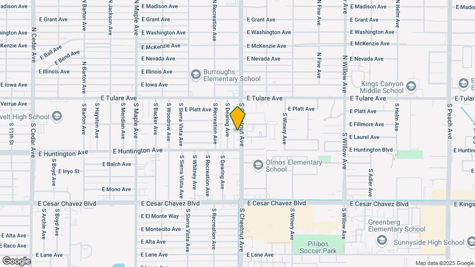 304 S Chestnut Ave Map and Location Details