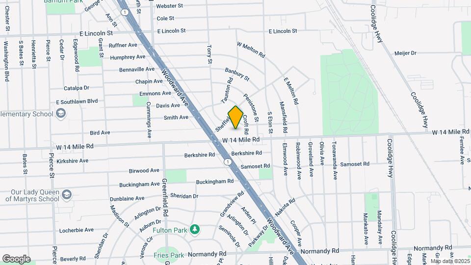 1719 E 14 Mile Rd, Unit D Map and Location Details
