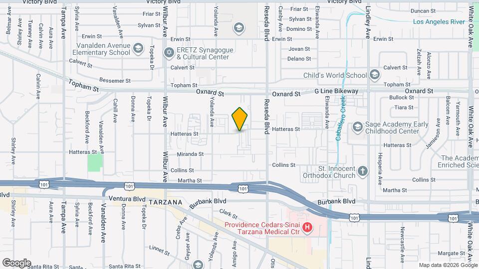 Tarzana Terrace Maint Map and Location Details