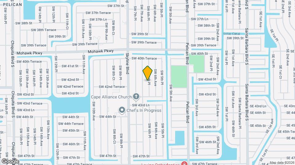 4140 SW 6th Pl Map and Location Details