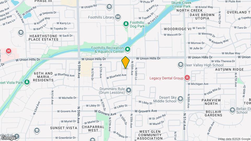 18416 N 55th Dr Map and Location Details