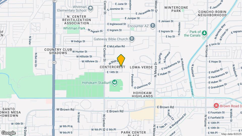 121 E 14th Pl Map and Location Details