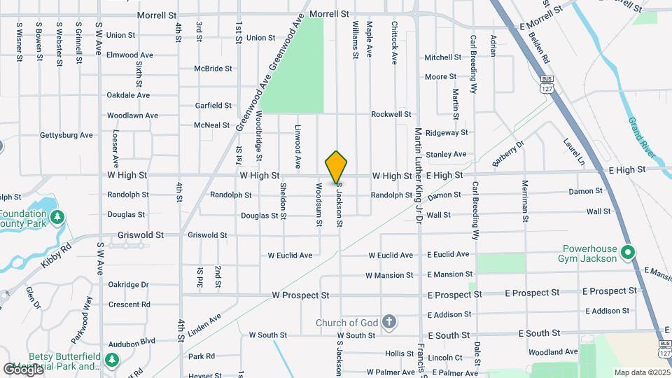 1310 S Jackson St Map and Location Details