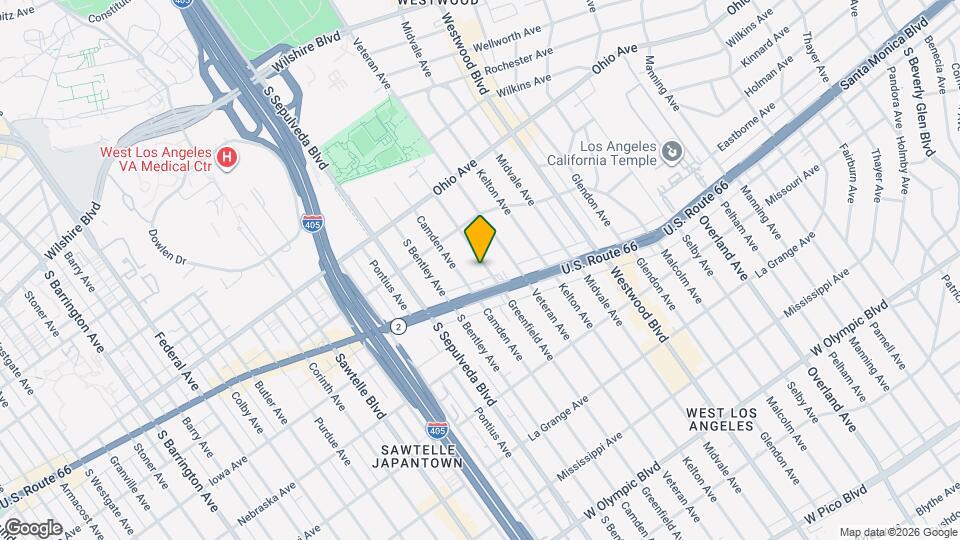 1655 Greenfield Ave, Unit Unit 26 Map and Location Details