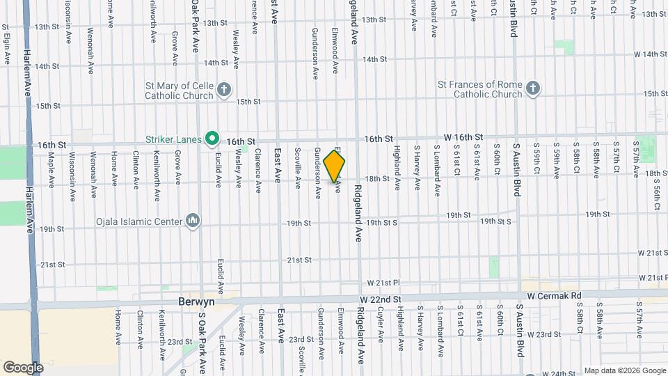 1814 Elmwood Ave Map and Location Details