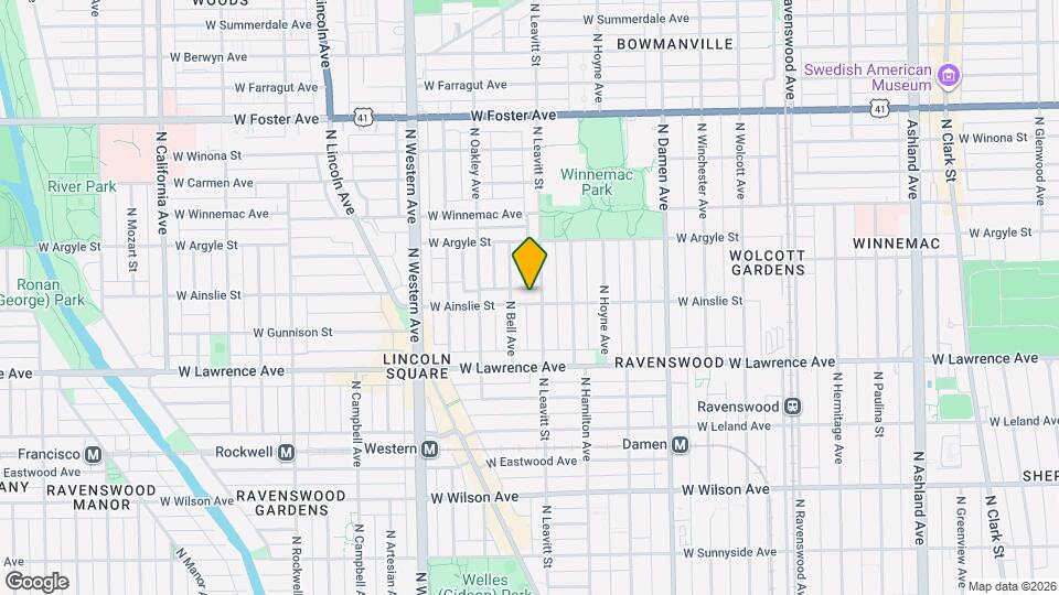 2208 W Ainslie St, Unit A00W Mapa y Detalles de la Ubicación