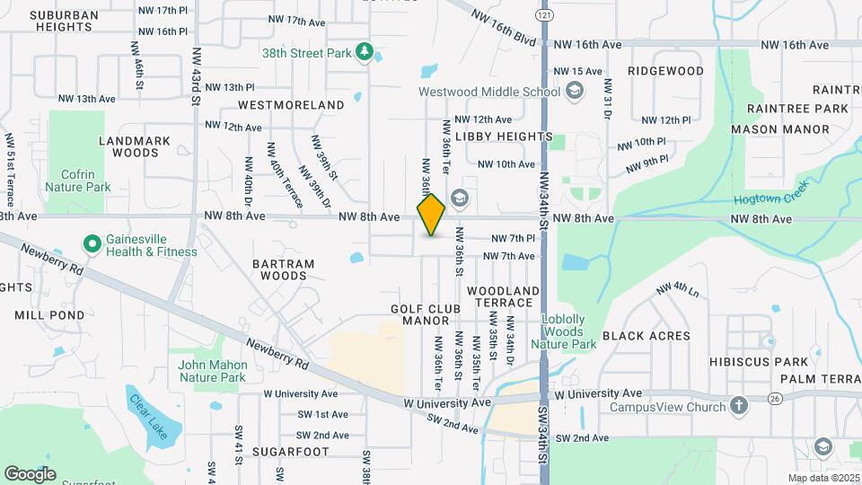 3647 NW 7th Pl Map and Location Details