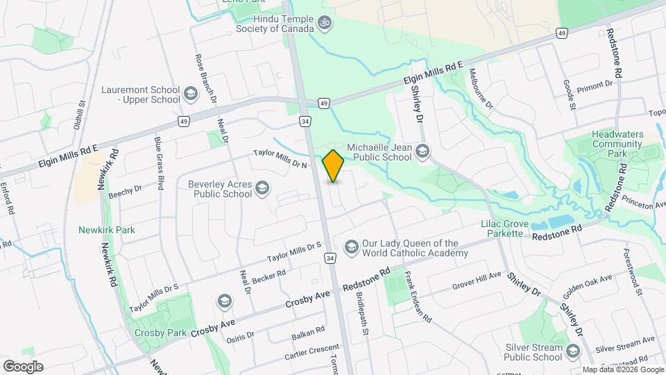 30 Catalina Crescent Map and Location Details