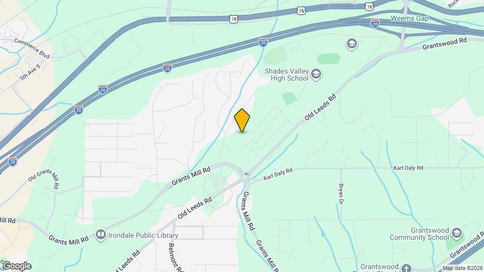 1273 Shades Terrace Map and Location Details