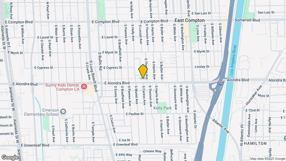 2103 E Alondra Blvd Mapa y Detalles de la Ubicación