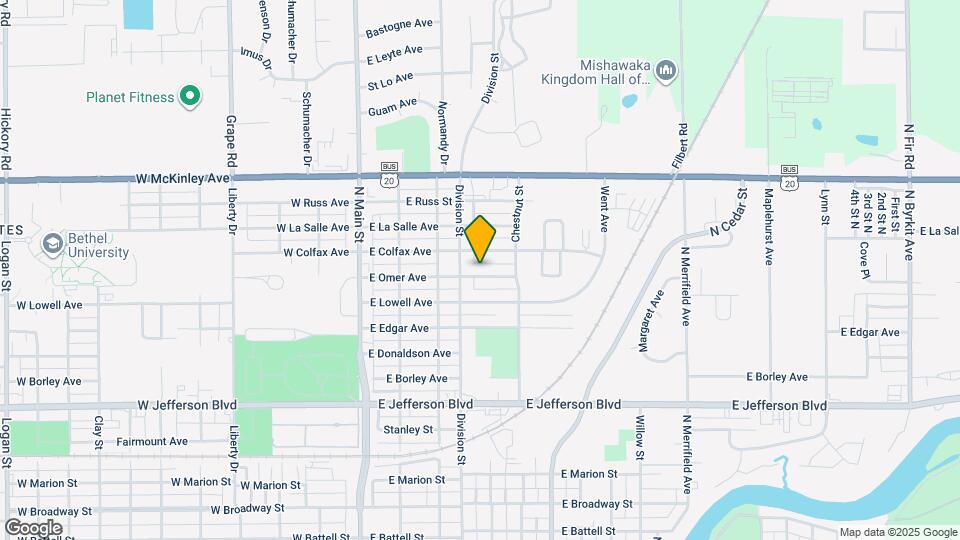 414 E Omer Ave Map and Location Details