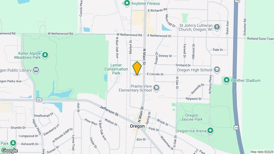 134 W Lincoln St Map and Location Details