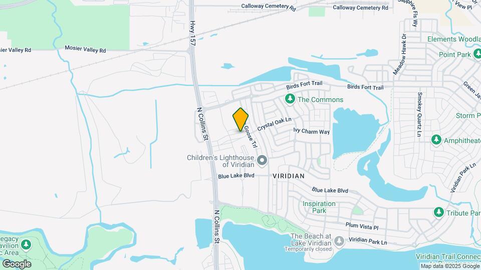 821 Crystal Oak Ln Map and Location Details