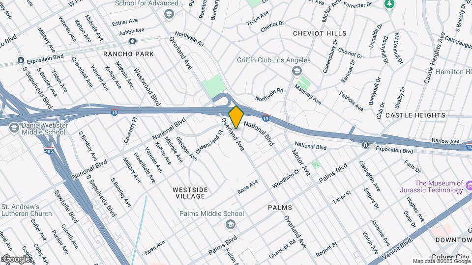 3128 Overland Ave Mapa y Detalles de la Ubicación