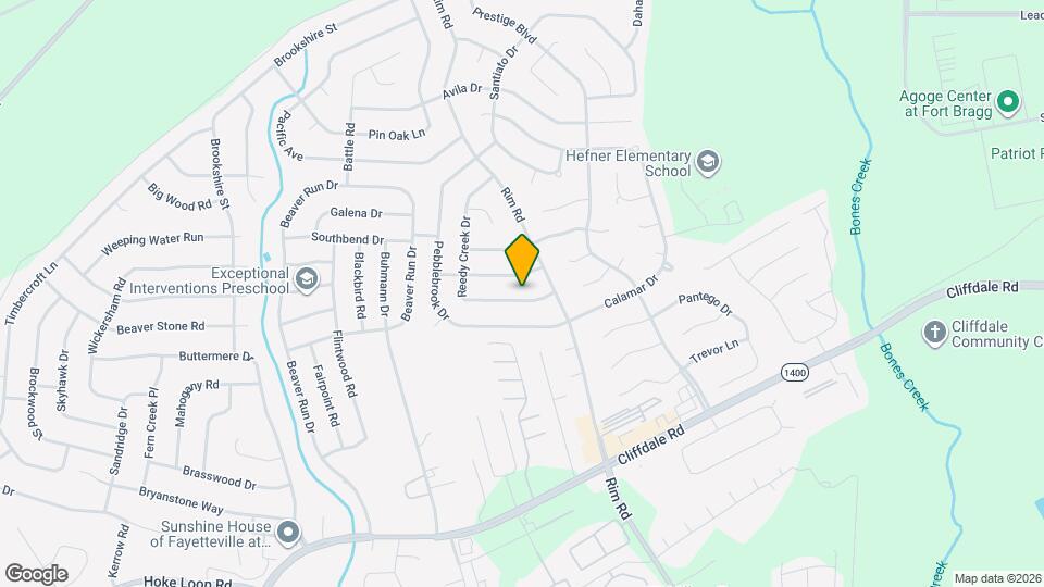 7212 Reedy Creek Dr Map and Location Details