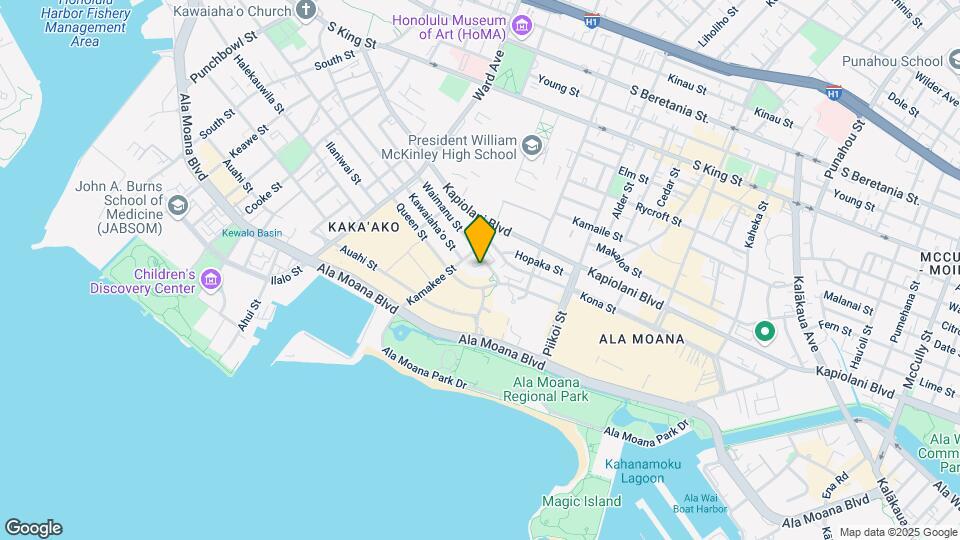 1133 Waimanu St Mapa y Detalles de la Ubicación