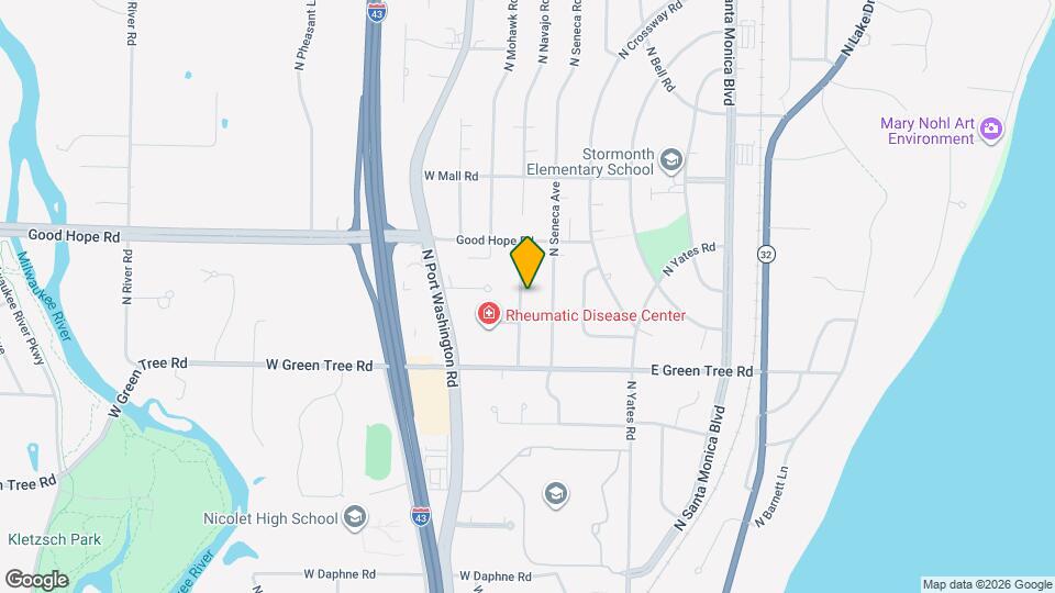 7130 N Navajo Ave Map and Location Details