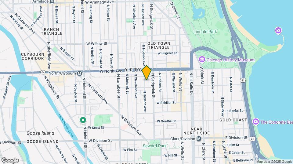 1519 N Hudson Ave Map and Location Details
