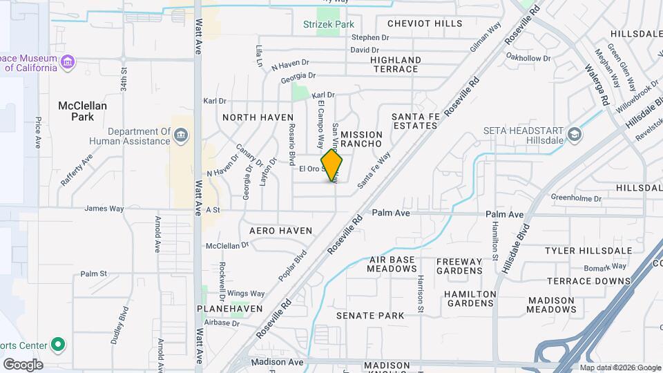 5625 San Vincente Way Map and Location Details
