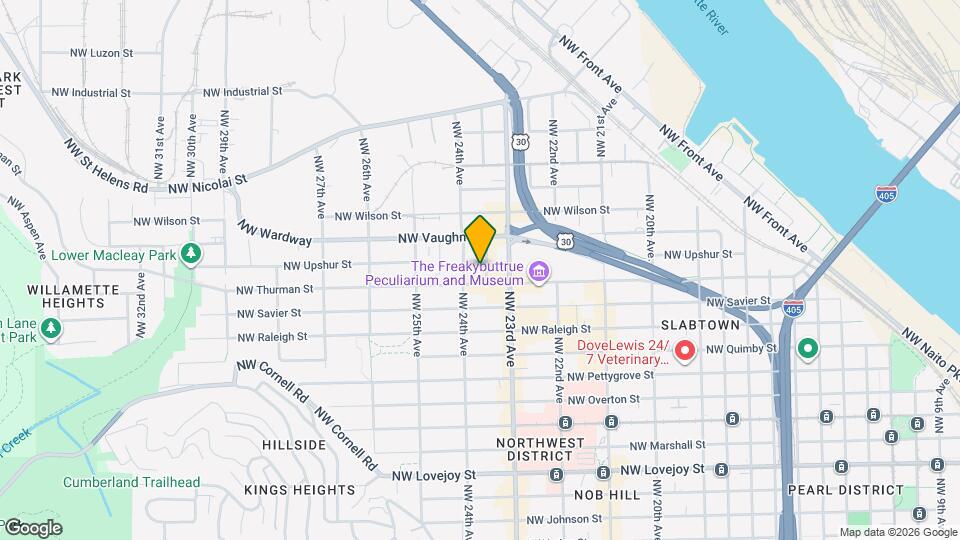 1821 NW 23rd Pl Map and Location Details