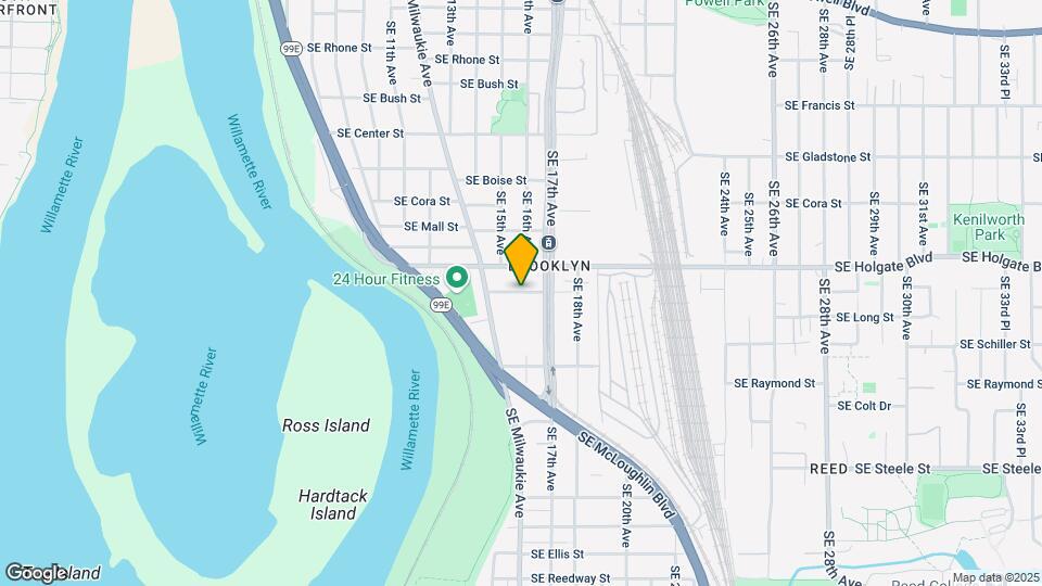 1532 SE Pardee St Map and Location Details
