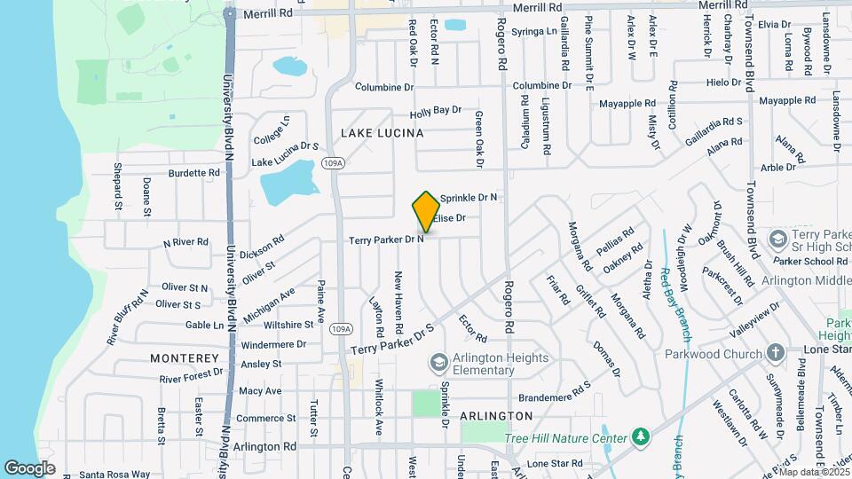 6204 Terry Parker Dr N Map and Location Details