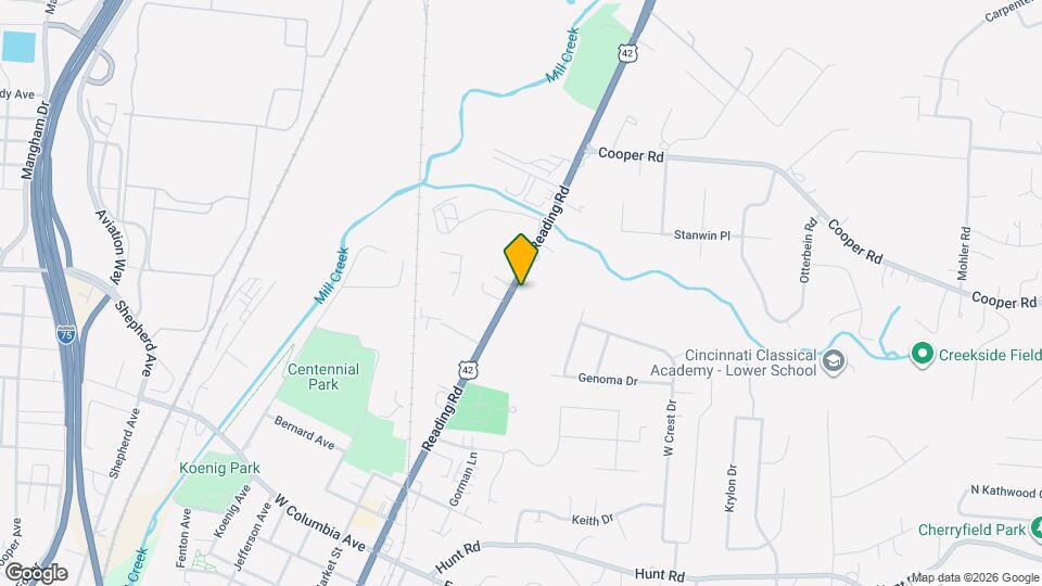 9496 Reading Rd Map and Location Details