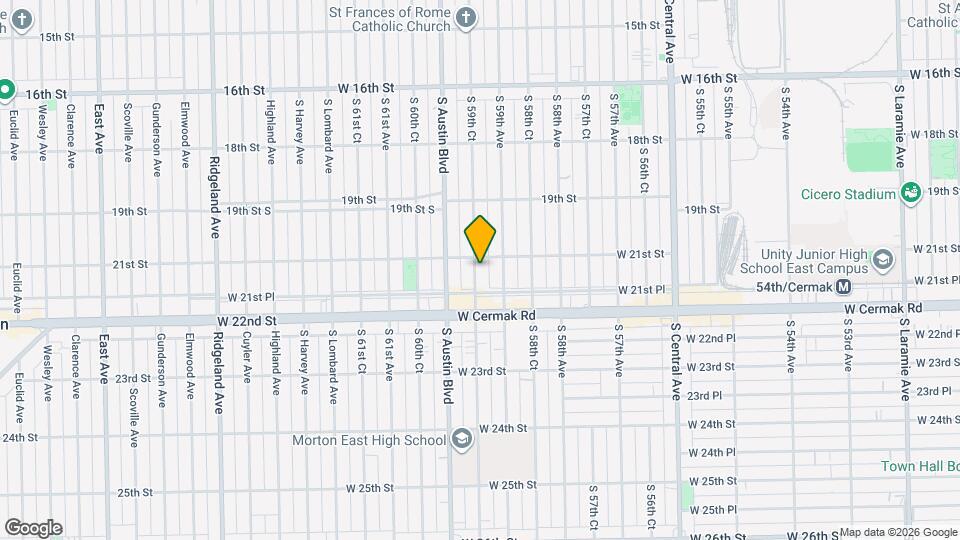 2107 S 59th Ct Map and Location Details