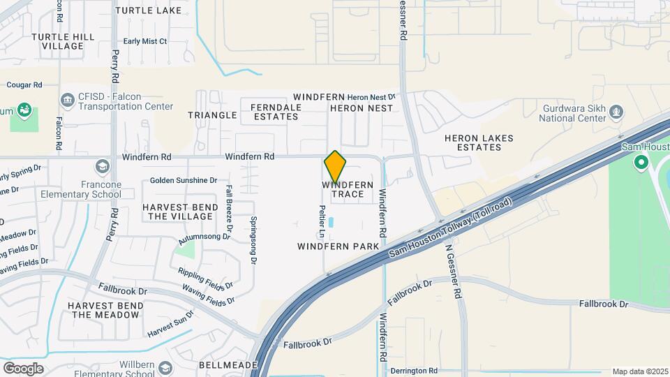 10838 Windfern Lakes St Map and Location Details