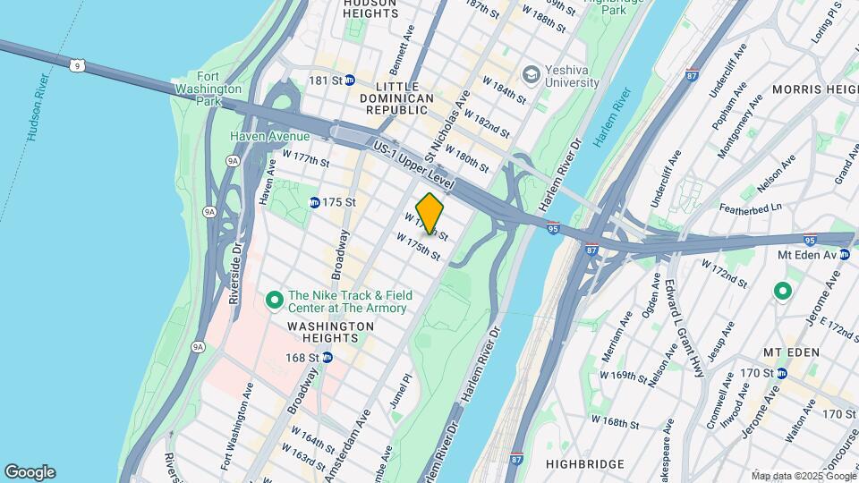 521 W 175th St Map and Location Details