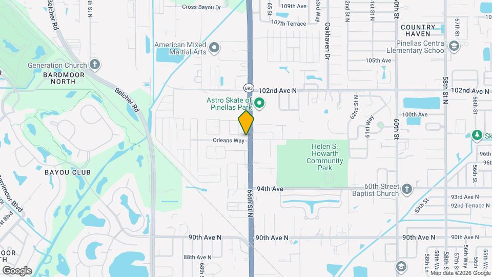 9800 66th St N Map and Location Details