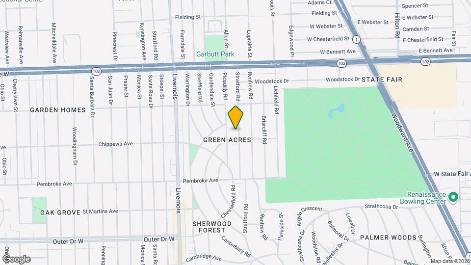 20129 Stratford Rd Map and Location Details