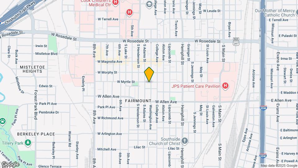 1504 Washington Ave Map and Location Details
