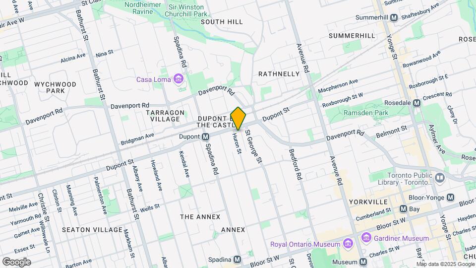 663-665 Huron St Map and Location Details