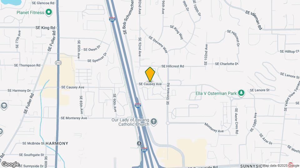 9408 SE Causey Ave Map and Location Details