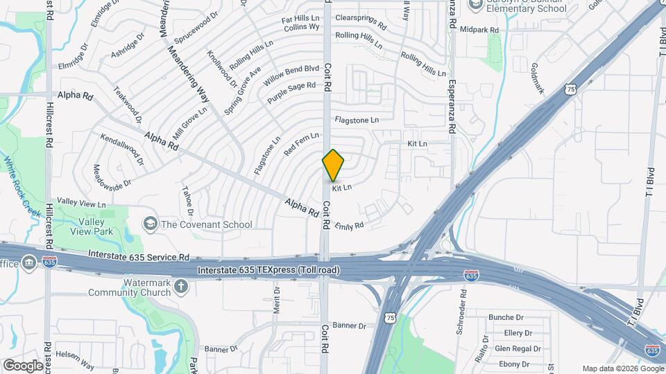 13205 Kit Ln Map and Location Details