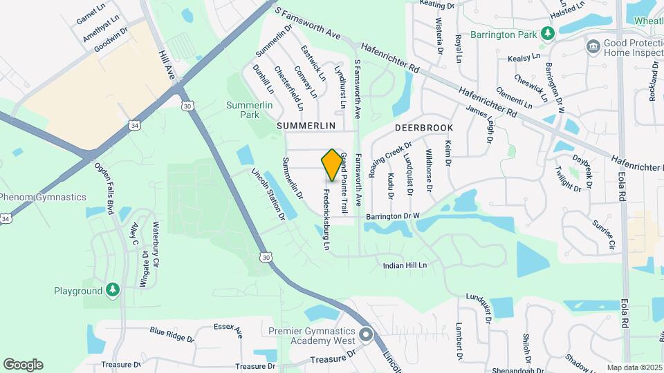 1672 Fredericksburg Ln Map and Location Details