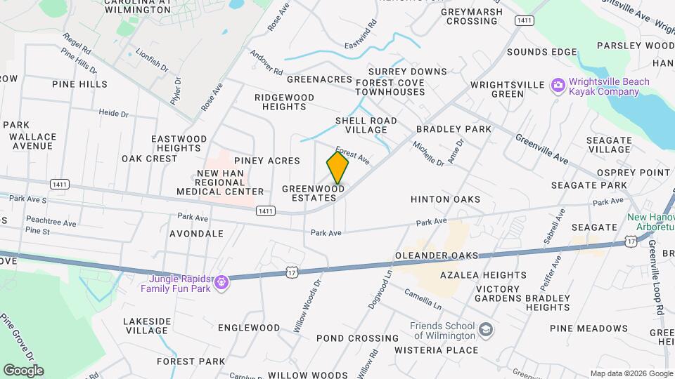 5521 Wrightsville Ave Mapa y Detalles de la Ubicación