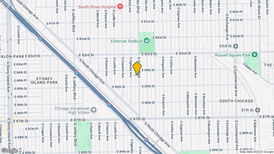 8422 S Yates Blvd Map and Location Details